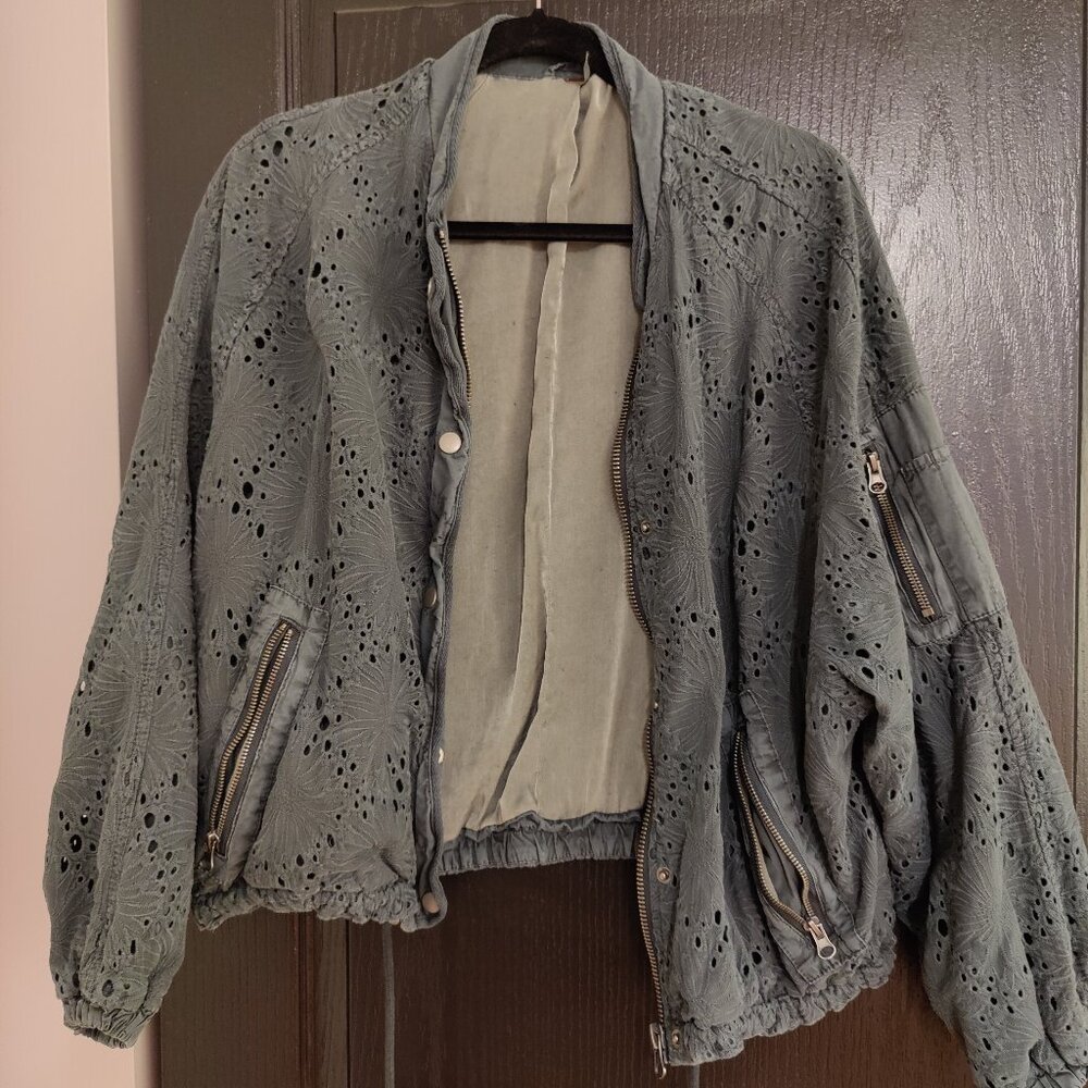 Free People Daisy Jane Bomber Jacket